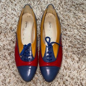 Nina Multicolor Lace-Up Flats